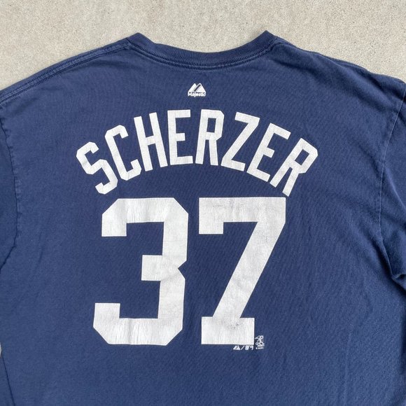 Detroit Tigers Baseball Scherzer T shirt Majestic - Size XL - Picture 6 of 7